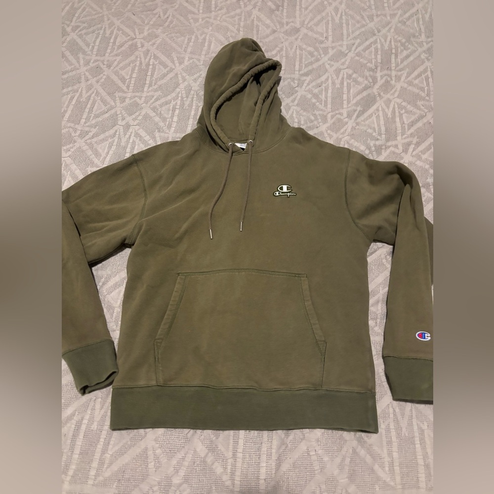 Champion Athletics Classic Fleece Hoodie Adult Medium Olive Green